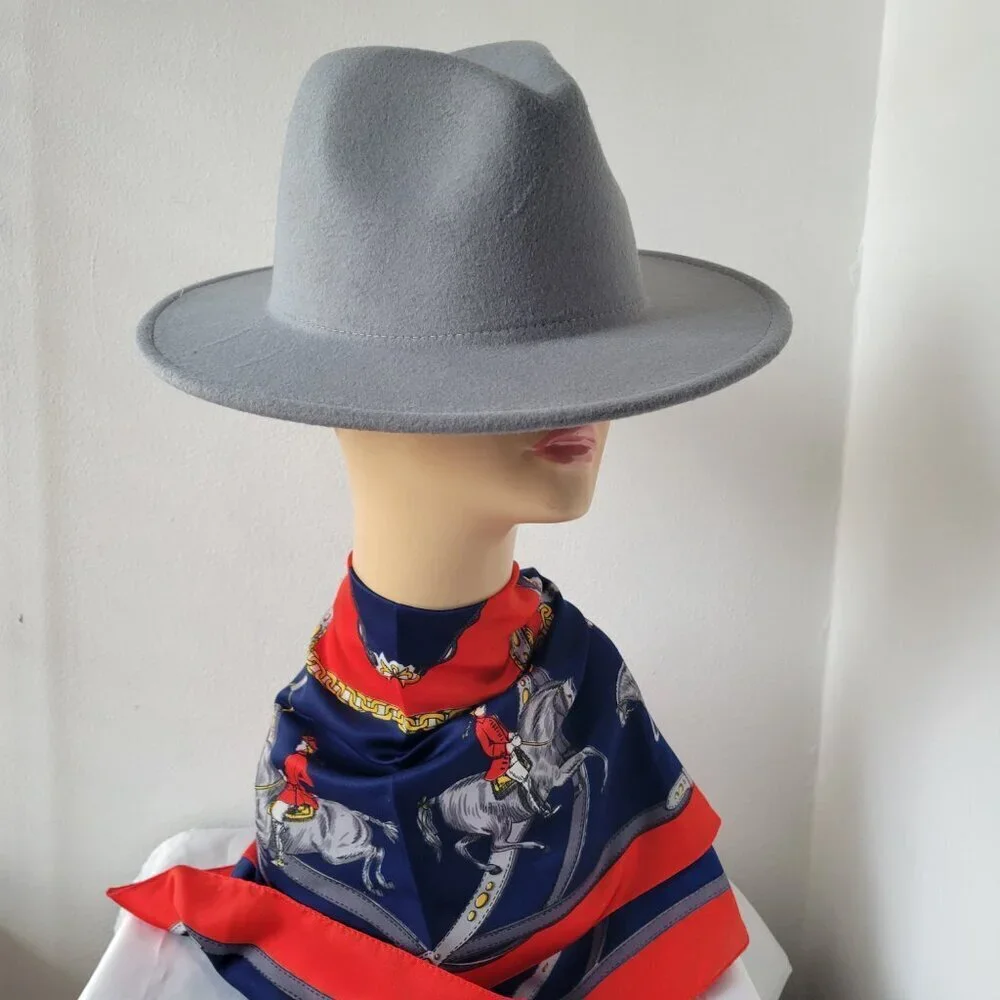 Lisianthus Women's Wide Width Brim Gray Fall/Winter Stylist Hat